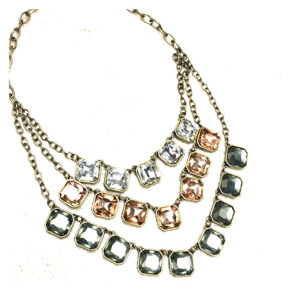 Chloe and Isabel 3 tier multi stone necklace